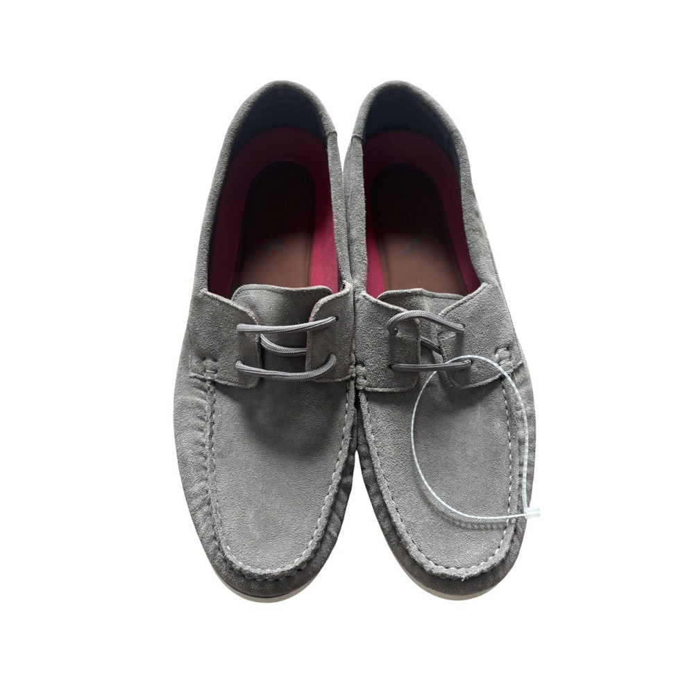 Section X Mens Grey Suede Moc Toe Loafers Size 12 M 541SX0011 Made in Brazil